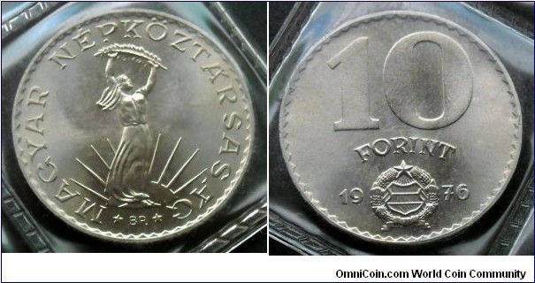 Hungary 10 forint from 1976 annual coin set (II)
