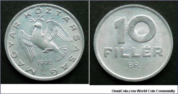 Hungary 10 filler.
1992 (II)