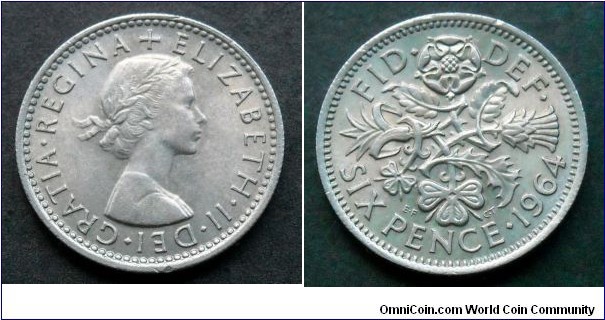 6 pence 1964