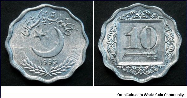 Pakistan 10 paisa.
1993