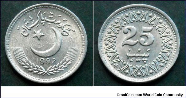 Pakistan 25 paisa.
1992 (II)