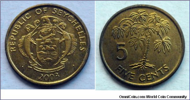 Seychelles 5 cents.
2003 (II)