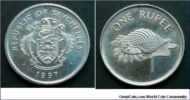 Seychelles 1 rupee.
1997 (II)