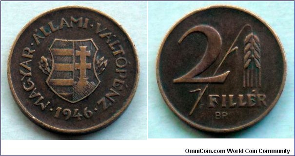 Hungary 2 filler.
1946 (II)