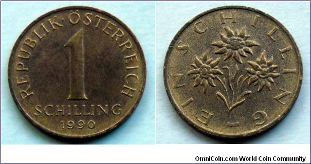 Austria 1 schilling.
1990