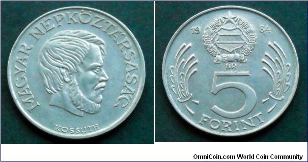 Hungary 5 forint.
1984