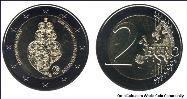 Portugal, 2 euros, 2016, Cu-Ni-Ni-Brass, bi-metallic, 25.75mm, 8.5g, Brazilian Summer Olympic Games.