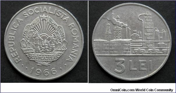 Romania 3 lei.
1966 (II)