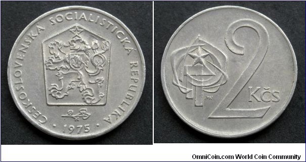 Czechoslovakia 2 koruny. 1975 (II)