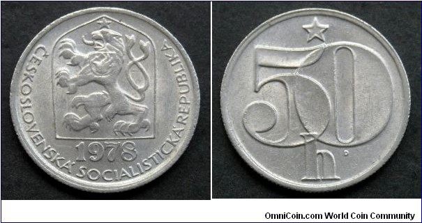 Czechoslovakia 50 haleru.
1978 (II)