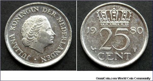 Netherlands 25 cent.
1980 (II)