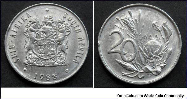 South Africa 20 cents.
1988