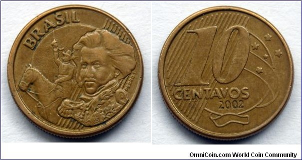 Brazil 10 centavos.
2002 (II)