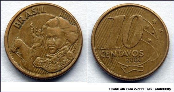 Brazil 10 centavos.
2002 (II)