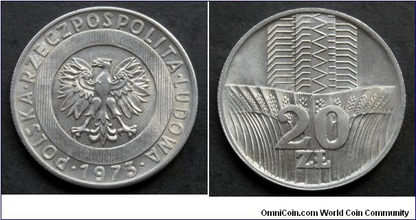 Poland 20 złotych.
1973 (II)