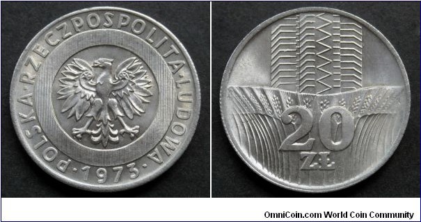 Poland 20 złotych.
1973 (III)