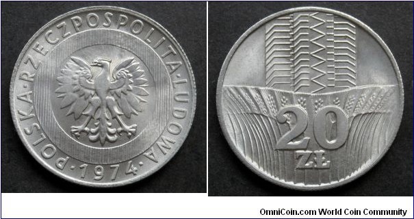 Poland 20 złotych.
1974 (II)