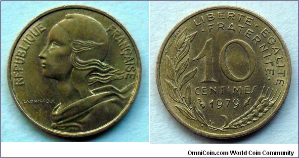 France 10 centimes.
1979