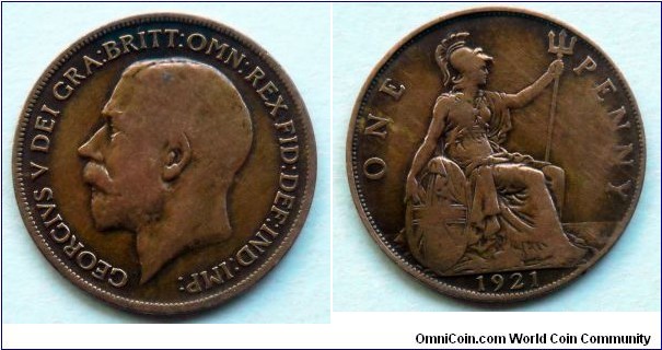 1 penny. 1921
