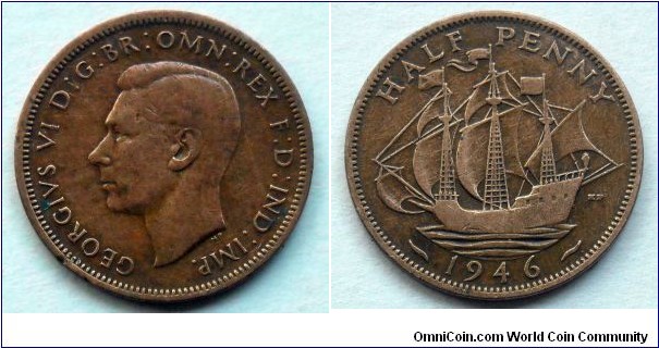 Half penny. 1946