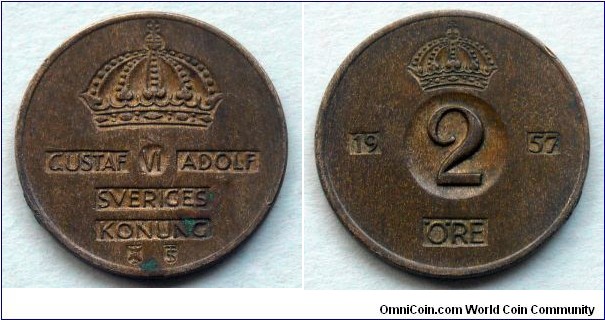 Sweden 2 ore.
1957