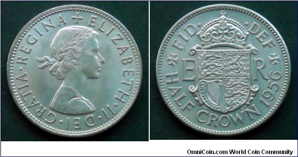 Half crown. 1956 (II)