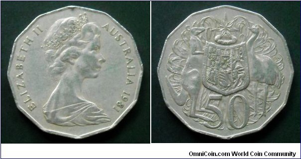 Australia 50 cents.
1981 (II)