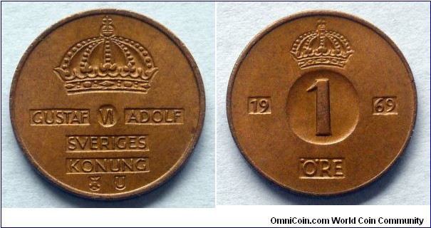 Sweden 1 ore.
1969