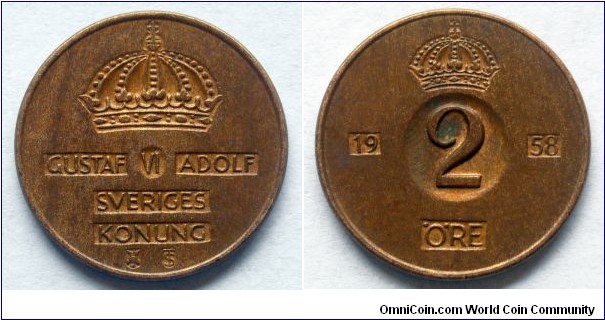 Sweden 2 ore.
1958