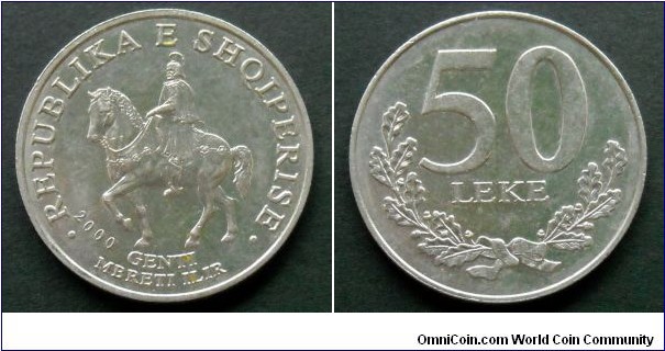 Albania 50 leke.
2000 (II)
