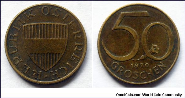 Austria 50 groschen.
1970