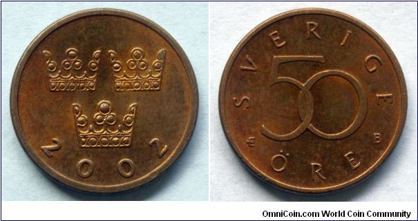 Sweden 50 ore.
2002 B