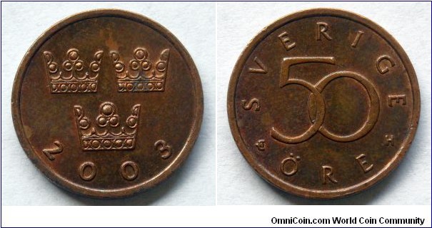 Sweden 50 ore.
2003 H