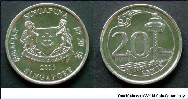 Singapore 20 cents.
2015