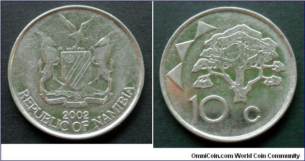 Namibia 10 cents.
2002