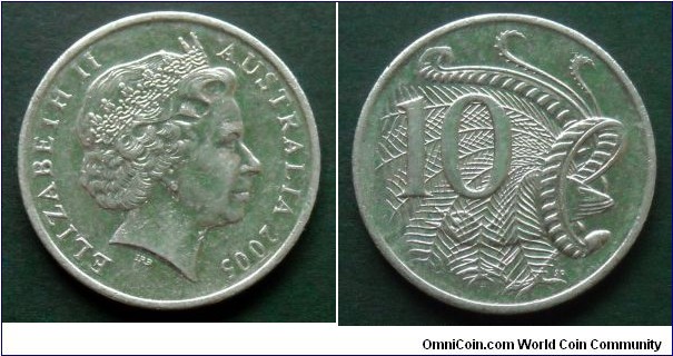 Australia 10 cents.
2005
