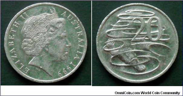 Australia 20 cents. 1999 (II)
