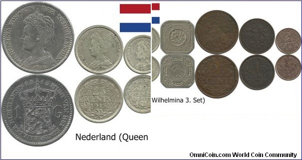 Nederland (Queen Wilhelmina 3. Set)