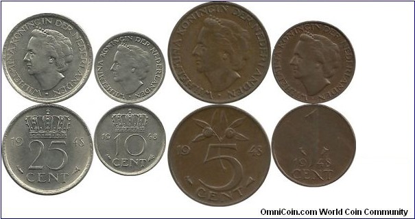 Nederland  1948 Coin Set