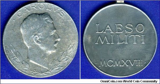 Tin medal 
