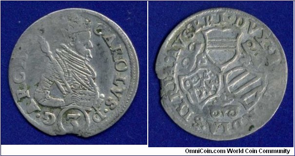 3 kreuzer.
Stiermark.
Karl V (1530-1556).


Bilon.
