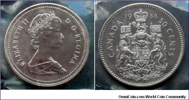 Canada 50 cents from 1986 mint set (RCM)