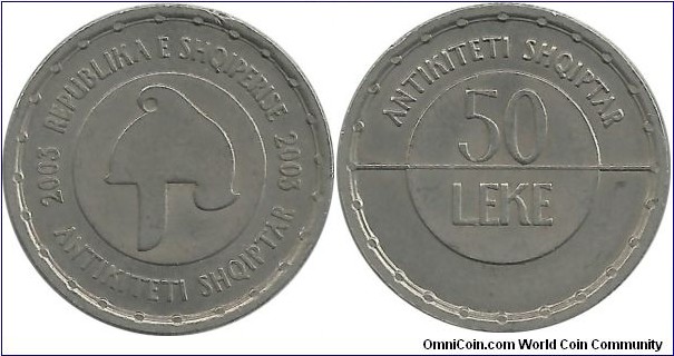 Albania 50 Leke 2003 - Antique  Albania