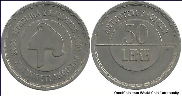 Albania 50 Leke 2003 - Antique  Albania