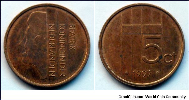 Netherlands 5 cent.
1997
