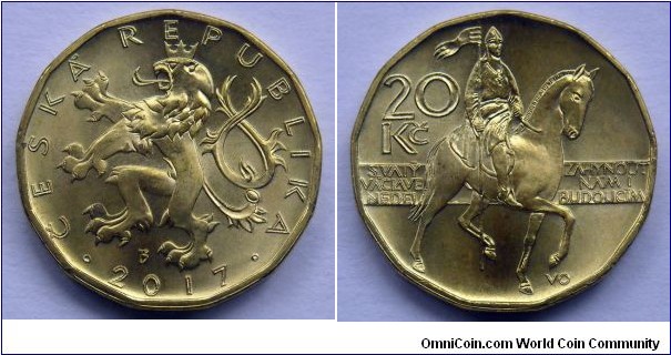 Czech Republic 20 korun. 2017