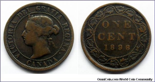 Canada 1 cent.
1898 H
