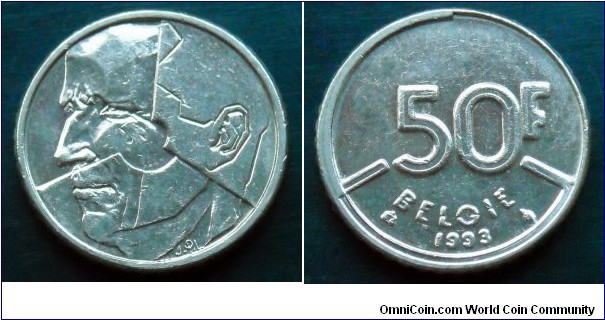 Belgium 50 francs.
1993, Belgie