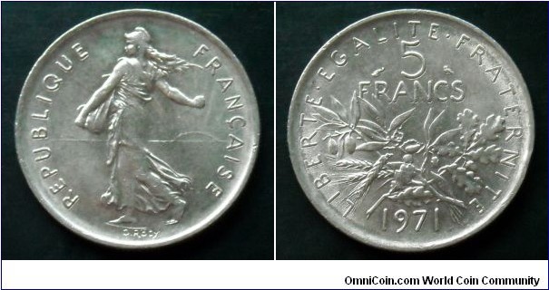 France 5 francs.
1971 (II)