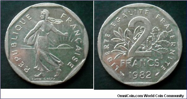 France 2 francs.
1982